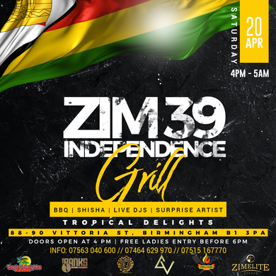 #Zim39IndependenceGrill