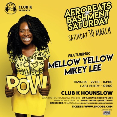 AFROBEATS vs BASHMENT SATURDAY