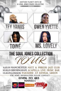 SOUL JONES COLLECTION UK TOUR 2019 LONDON