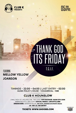 THANK GOD ITS FRIDAY