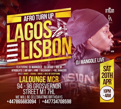 LAGOS to LISBON