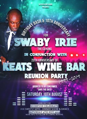 Swaby Irie's Birthday Bash & Keats Reunion