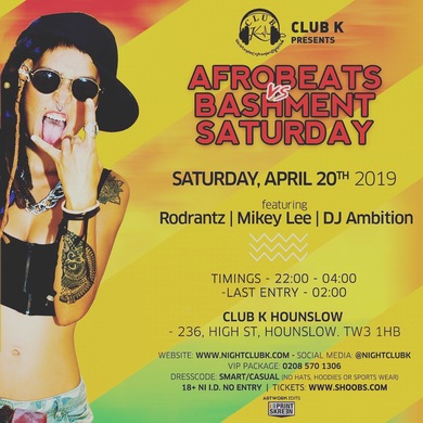 AFROBEATS VS BASHMENT