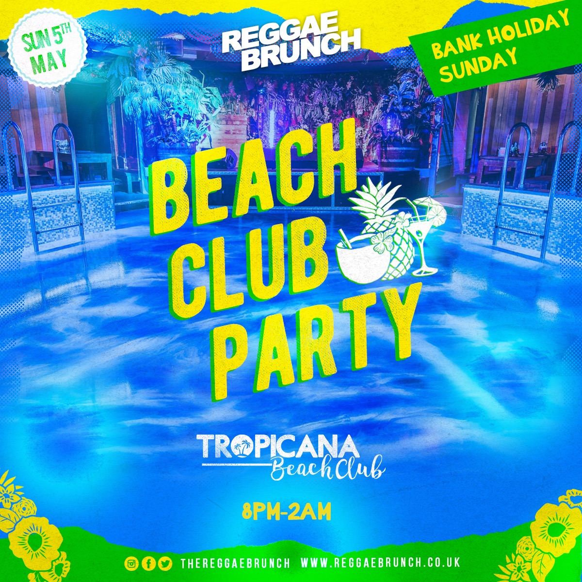 REGGAE BRUNCH BEACH CLUB PARTY