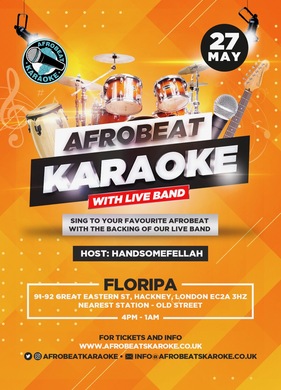 Afrobeat Karaoke with a full Live Band!