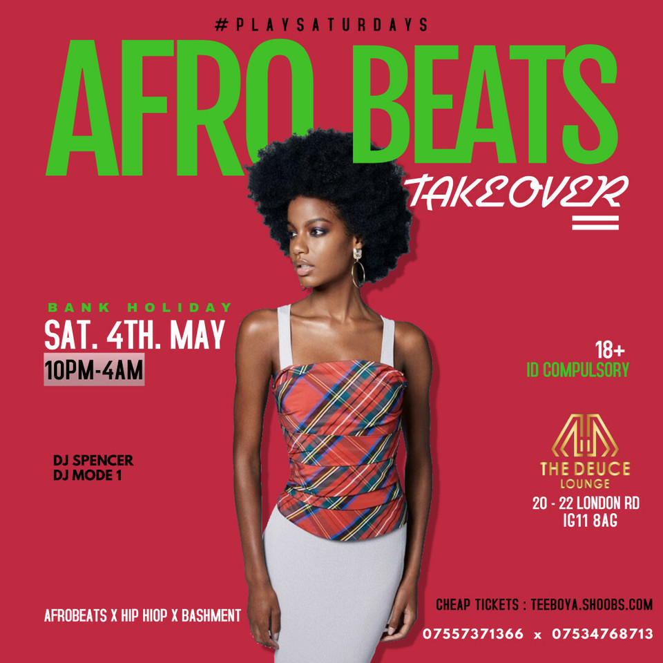 AFROBEAT Vs BASHMENT in London { Saturday }