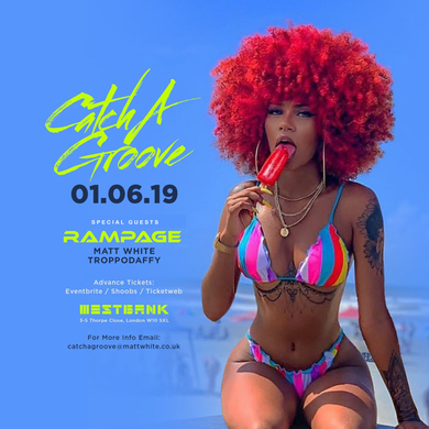 Catch A GROOVE - SAT 1ST JUNE