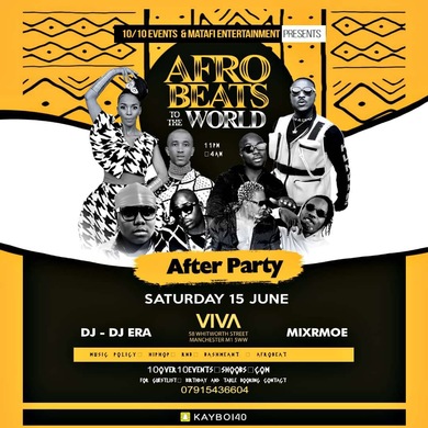 Afrobeats to the world Afterparty