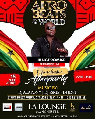 King promise after party