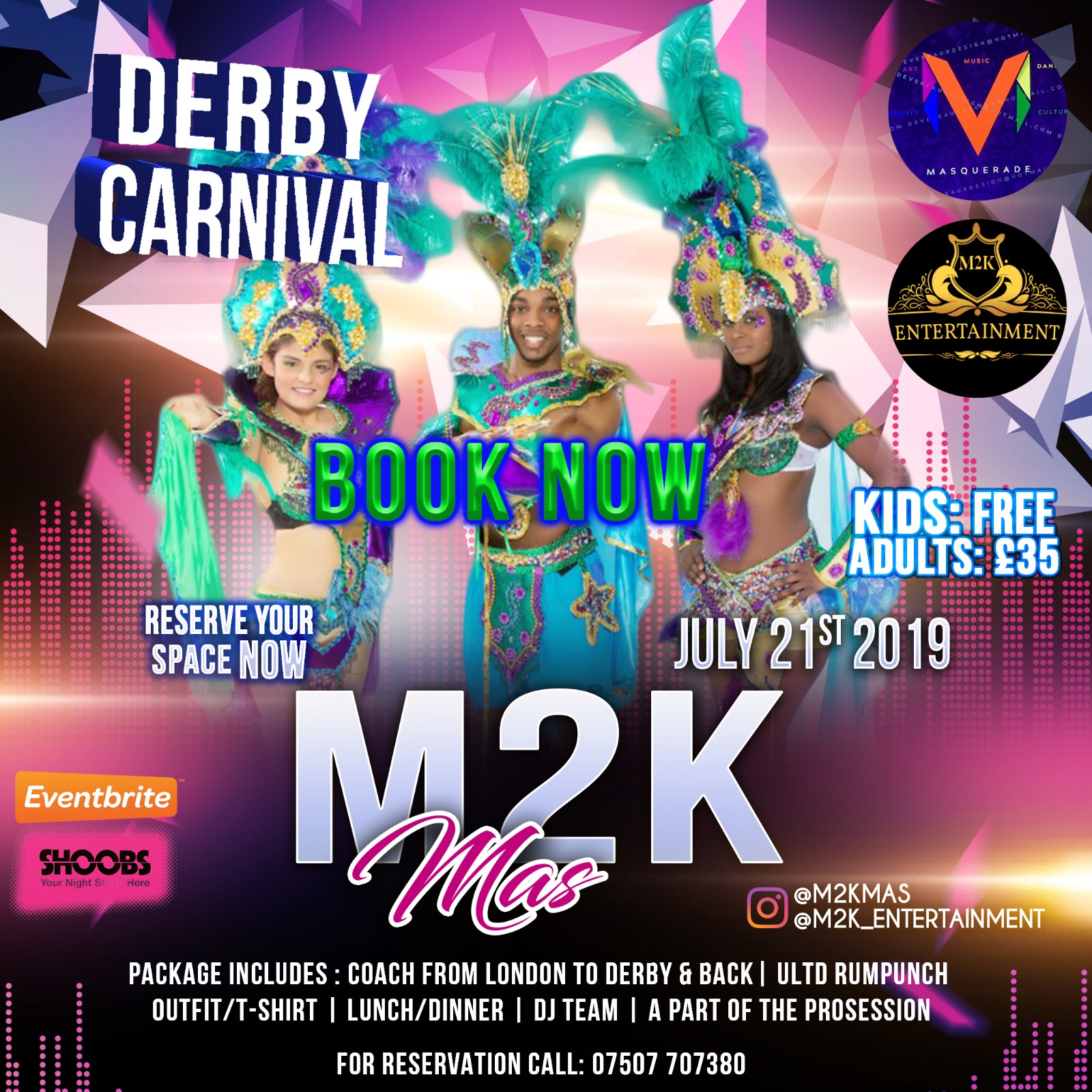 M2K Mas | Derby Carnival July 21st 2019