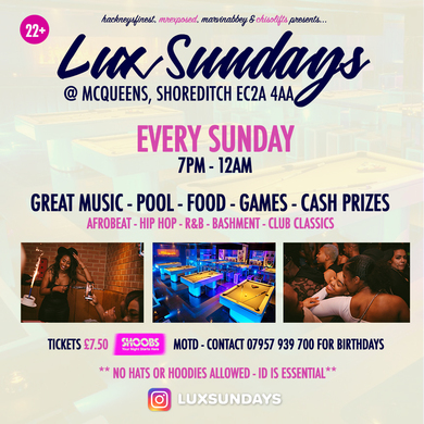 Lux Sundays 14th July 2019