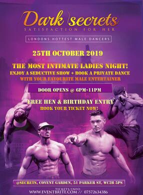 Dark Secrets Live: Male Revue Show