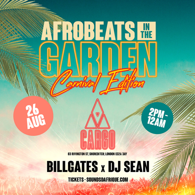 Afrobeats in the Garden. Carnival Edition