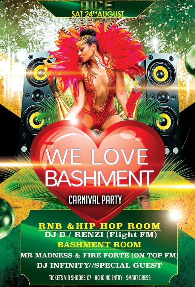 We Love Bashment Carnival Party