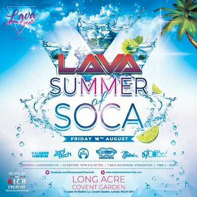 LAVA Friday- Soca, Dancehall, Hip-hop & more