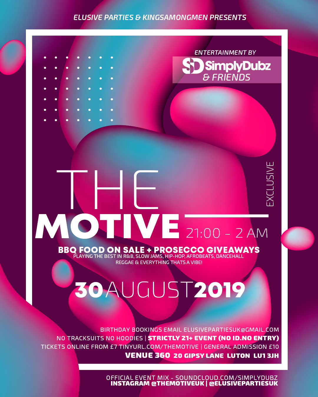The Motive - BBQ & PROSECCO PARTY