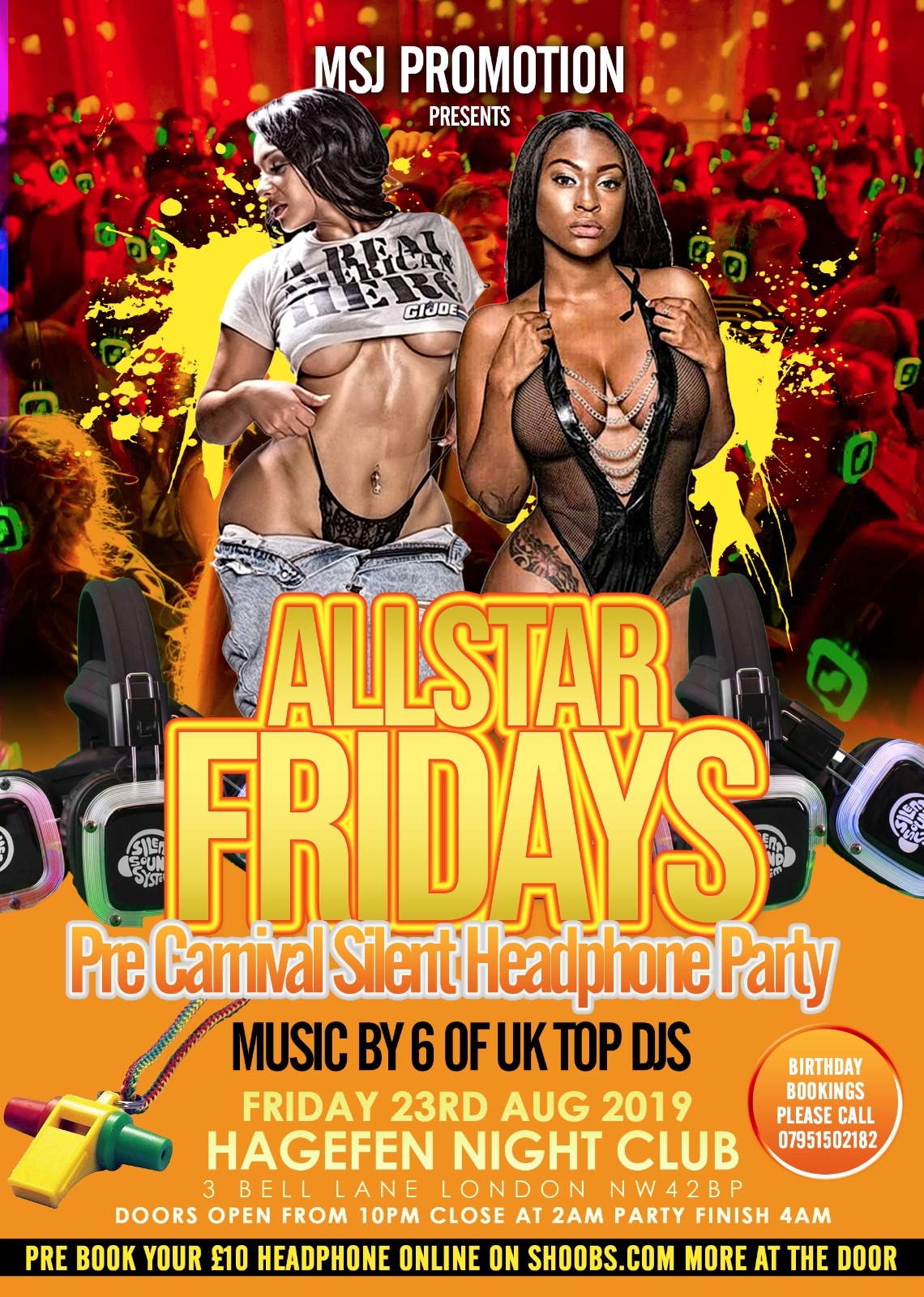 ALL STAR FRIDAY CARNIVAL HEADPHONE PARTY