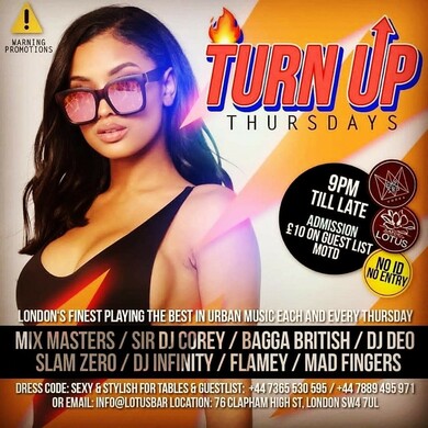 TURN UP THURSDAYS HOSTED BY STYLO G