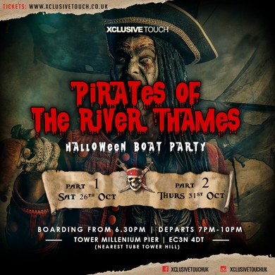 PIRATES OF THE  THAMES HALLOWEEN BOAT PARTY