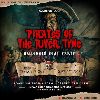 PIRATES OF THE RIVER TYNE | HALLOWEEN BOAT PA