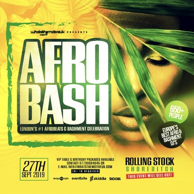 AfroBash - #1 Afrobeats & Bashment Party