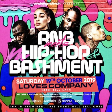 RnB Meets Hip-Hop & Bashment Party