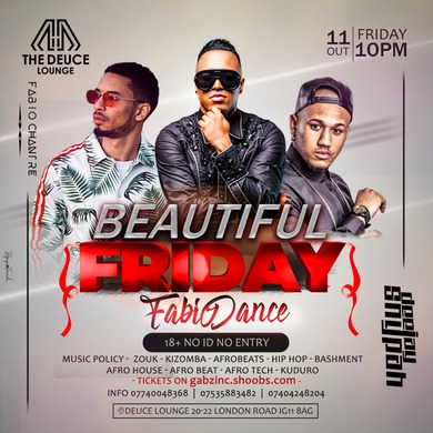 Beautiful Friday FT Fabio Dance | DEUCELOUNGE