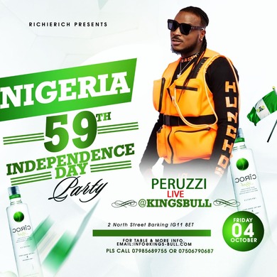 Peruzzi Live for Nigerian Independence London