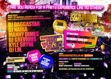 Afrobeats Vs Bashment - Luton's Biggest Party