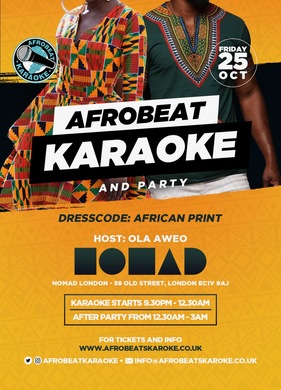 AFROBEAT KARAOKE & PARTY FRIDAY