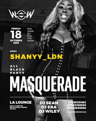 ALL BLACK PARTY HOSTED BY SHANYY_LDN