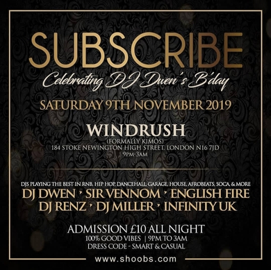 SUBSCRIBE - DJ Dwens Bday