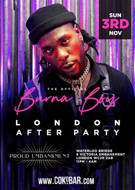 Official Burna Boy Afterparty London!