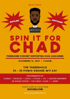 BUN CANCER FUNDRAISER CONCERT SPIN IT 4 CHAD