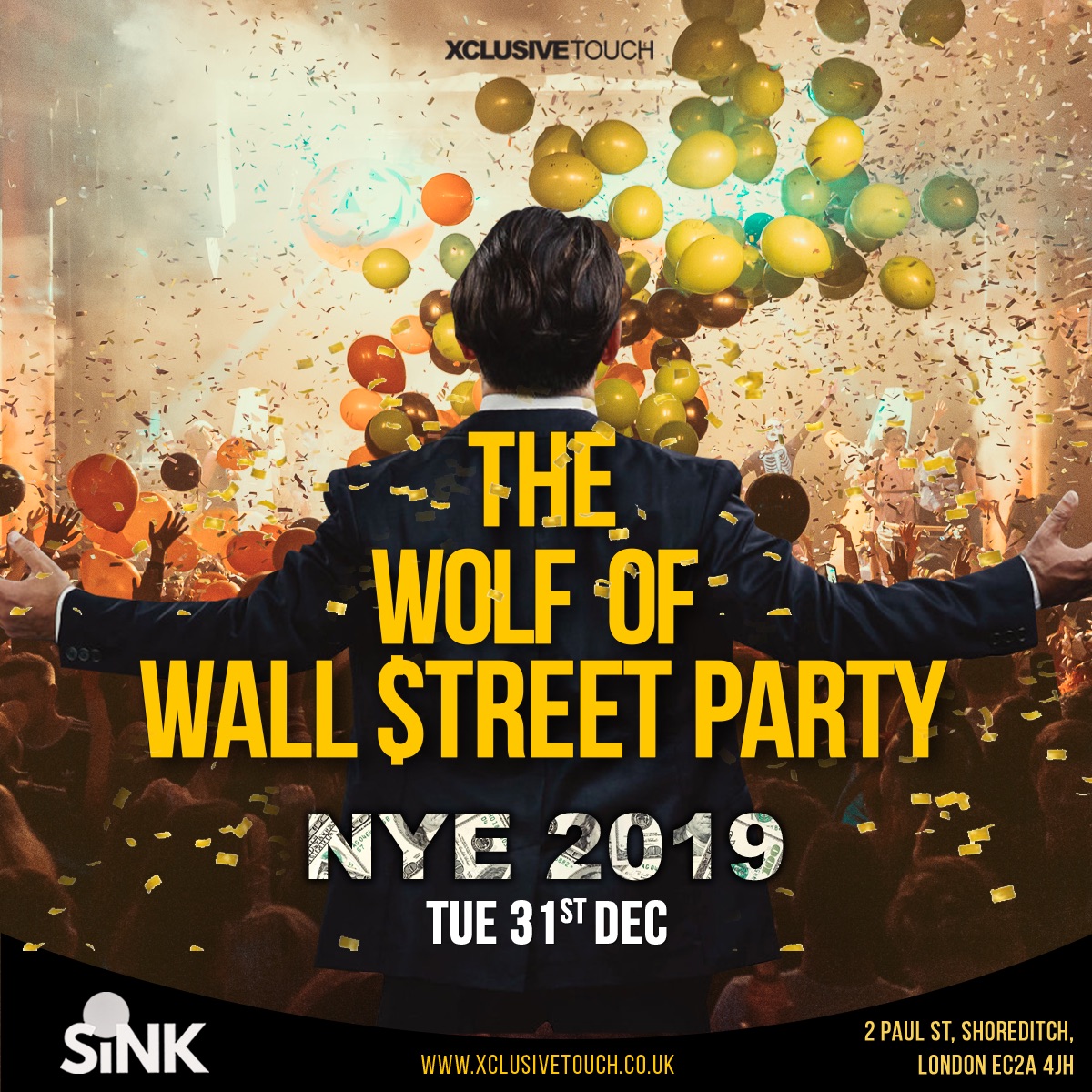 THE WOLF OF WALL STREET NYE PARTY