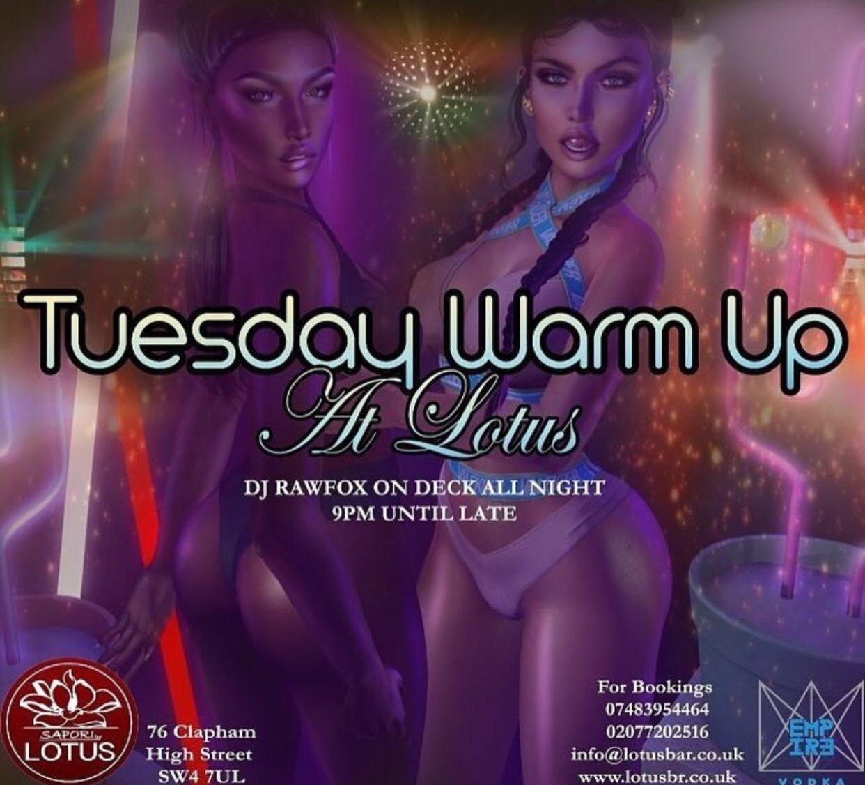 TUESDAY WARM UP SESH