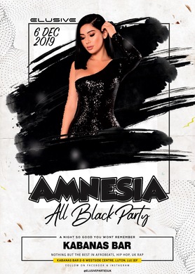 #AmnesiaLU - ALL BLACK PARTY