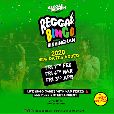 Reggae BINGO Birmingham - Fri 6th Mar