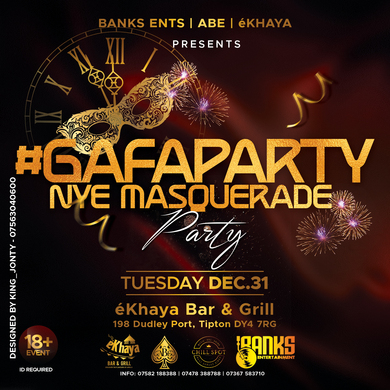 #GafaParty NYE MASQUERADE