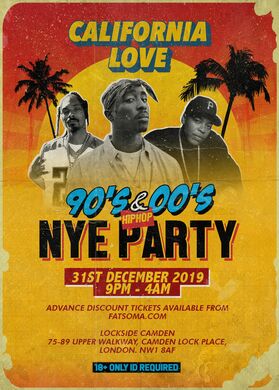 California Love 90s & 00s Hip Hop NYE Party