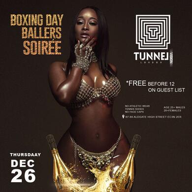 Boxing Day Party Thursday Dec 26 @The Tunnel
