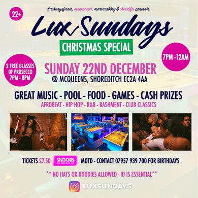 Lux Sundays Xmas Special 22nd December 2019