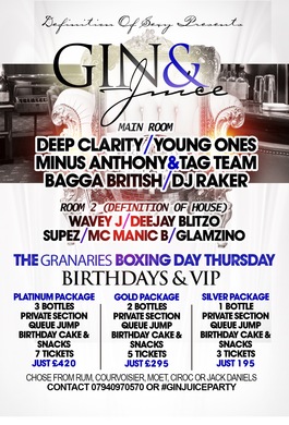 Gin & Juice 80's Babies Party Free