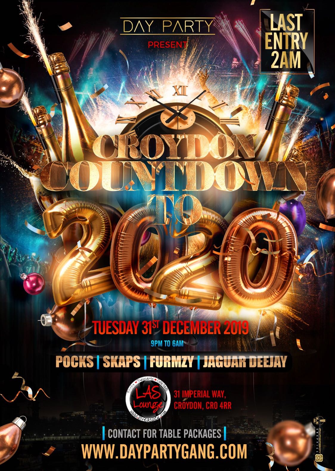 DAY PARTY: CROYDON NYE COUNTDOWN TO 2020