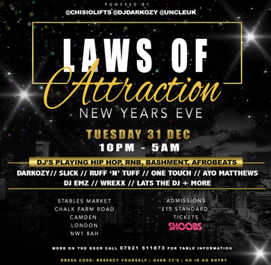 LAWS OF ATTRACTION - NYE SPECIAL!