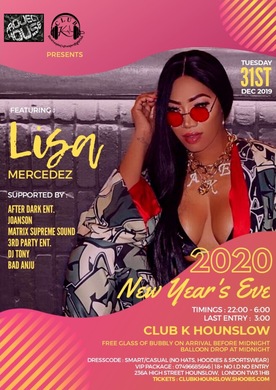 2020 New Years featuring Lisa Mercedez