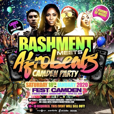 BASHMENT meets AFROBEATS - Camden Carnival