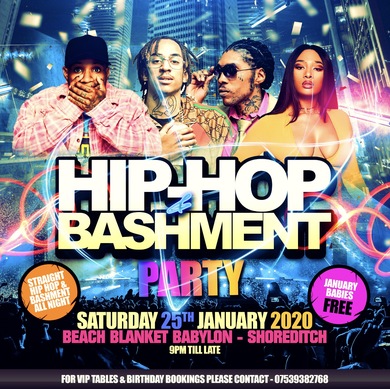 Hip Hop x Bashment - Shoreditch Party