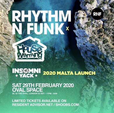 Rhythm n funk x House Warming TONIGHT