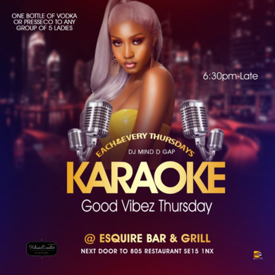 " Karaoke Good Vibez Thursday "